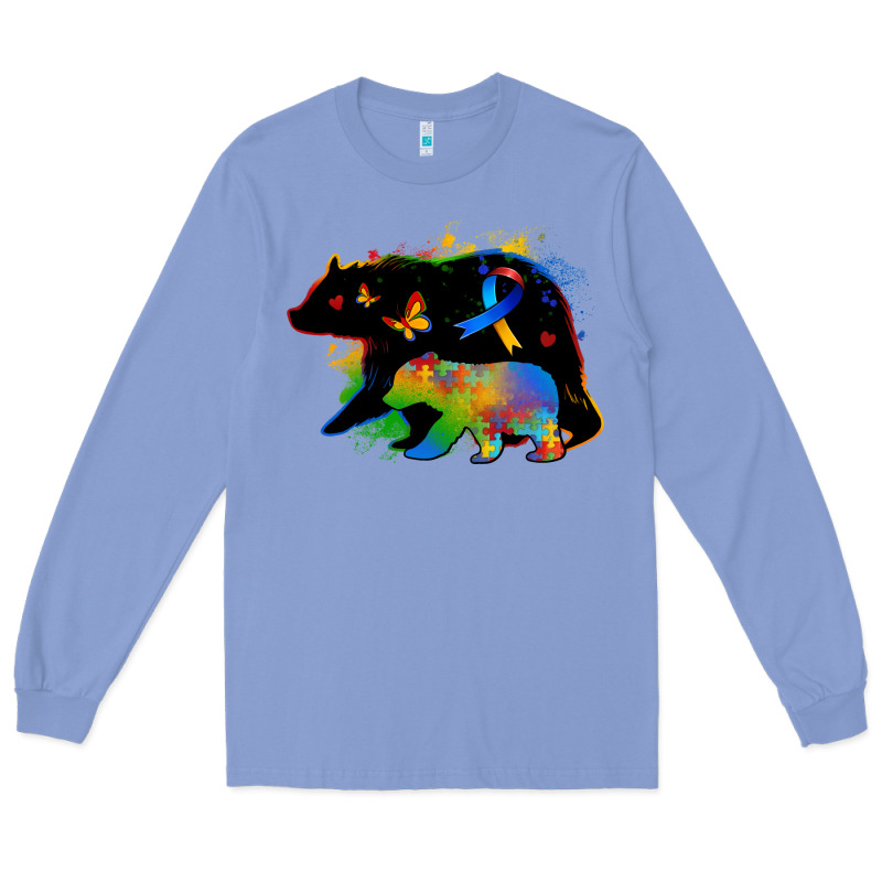 Autism Mama Bear Long Sleeve Tee by Zillion Design Studio | Teevron