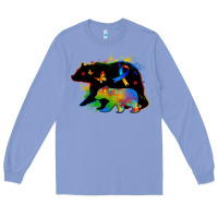 Colony Blue autism mama bear Long Sleeve Tee - Zillion Design Studio