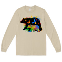 Mushroom autism mama bear Long Sleeve Tee - Zillion Design Studio