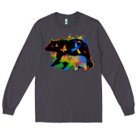 Smoke autism mama bear Long Sleeve Tee - Zillion Design Studio