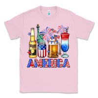 Bubblegum Pink 4th of July American drinks America Classic Tee - Neo Western