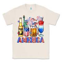 Natural 4th of July American drinks America Classic Tee - Neo Western