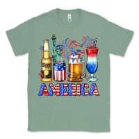 Sage 4th of July American drinks America Classic Tee - Neo Western
