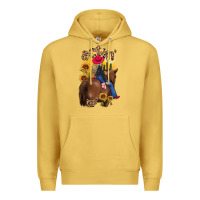 Antique Gold actin up malias Premium Hoodie - MaliasSmallBusiness