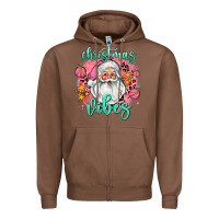 Chestnut christmas vibes santa Zipper Hoodie - AdoDesignShop