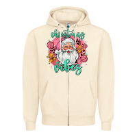 Sandshell christmas vibes santa Zipper Hoodie - AdoDesignShop