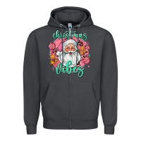 Smoke christmas vibes santa Zipper Hoodie - AdoDesignShop