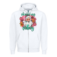 White christmas vibes santa Zipper Hoodie - AdoDesignShop