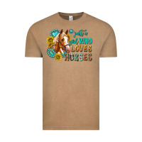 Vintage Coffee western just a girl who loves horses Vintage Tee - texasbilliewilder