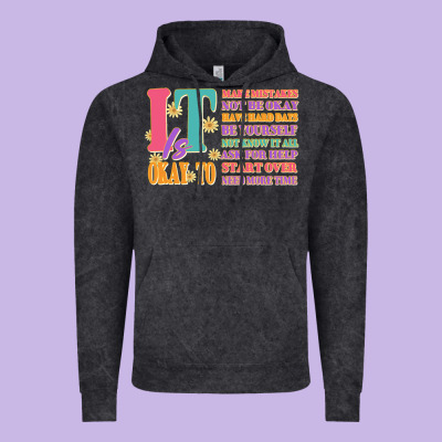 It Is Okay To Vintage Hoodie Designed By Jahusdesignshop