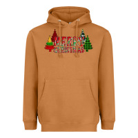 Meerkat merry christmas glitter plaid trees Heavyweight Hoodie - AdoDesignShop
