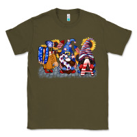 Army Green USA 4th of July gnomes  4th of july Classic Tee - CowGirlArtShop