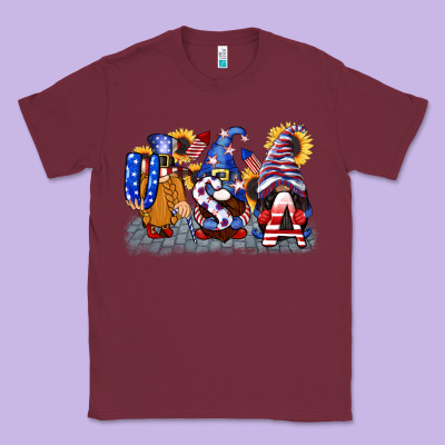 Usa 4th Of July Gnomes  4th Of July Classic Tee Designed By Cowgirlartshop