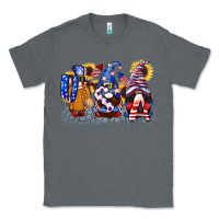 Charcoal Heather USA 4th of July gnomes  4th of july Classic Tee - CowGirlArtShop