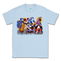 Dusty Blue USA 4th of July gnomes  4th of july Classic Tee - CowGirlArtShop