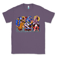 Lavender USA 4th of July gnomes  4th of july Classic Tee - CowGirlArtShop