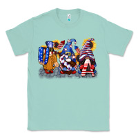 Seafoam USA 4th of July gnomes  4th of july Classic Tee - CowGirlArtShop