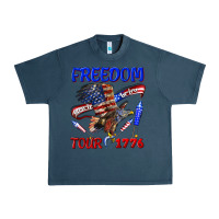 Midnight Navy freedom born to be free tour 1776 Urban Heavy Tee - texasbilliewilder