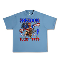 Pebble Blue freedom born to be free tour 1776 Urban Heavy Tee - texasbilliewilder