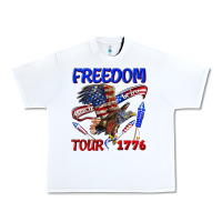 White freedom born to be free tour 1776 Urban Heavy Tee - texasbilliewilder