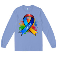 Colony Blue autism ribbon Long Sleeve Tee - Zillion Design Studio