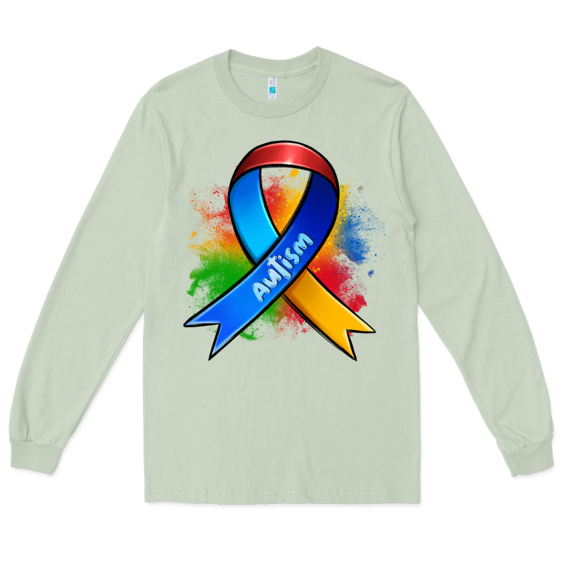 Autism Ribbon Long Sleeve Tee by Zillion Design Studio | Teevron