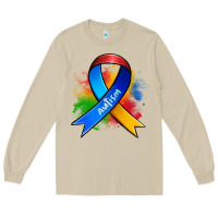 Mushroom autism ribbon Long Sleeve Tee - Zillion Design Studio