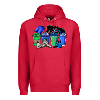 Cardinal wrestling coffee cups Premium Hoodie - NancyCooperArtShop