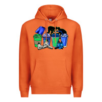 Carrot wrestling coffee cups Premium Hoodie - NancyCooperArtShop