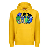 Lemon wrestling coffee cups Premium Hoodie - NancyCooperArtShop