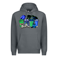 Rock wrestling coffee cups Premium Hoodie - NancyCooperArtShop