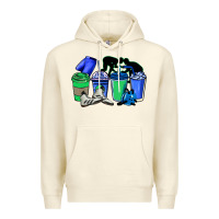 Sandshell wrestling coffee cups Premium Hoodie - NancyCooperArtShop