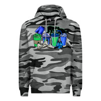 Slate Camo wrestling coffee cups Premium Hoodie - NancyCooperArtShop
