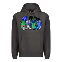 Smoke wrestling coffee cups Premium Hoodie - NancyCooperArtShop