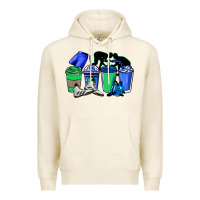 Tofu wrestling coffee cups Premium Hoodie - NancyCooperArtShop