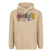Mushroom mardi gras nurse leopard cowhide glitter Heavyweight Hoodie - Artiststas