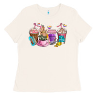 Bone nail art  coffee cups Ladies Tee - AdoDesignShop