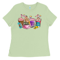 Matcha nail art  coffee cups Ladies Tee - AdoDesignShop