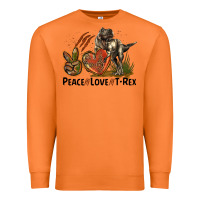 Carrot Western Peace Love T-Rex Premium Sweatshirt - LillyAllenDesigns