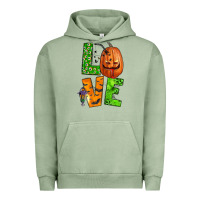 Pigment Oil Green love halloween Urban Hoodie - BundleAndBundleShop