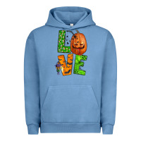 Pigment Pebble Blue love halloween Urban Hoodie - BundleAndBundleShop