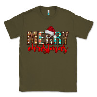 Army Green merry christmas Classic Tee - CowhideDigitalArt