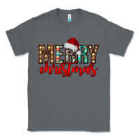 Charcoal Heather merry christmas Classic Tee - CowhideDigitalArt