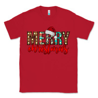Red merry christmas Classic Tee - CowhideDigitalArt