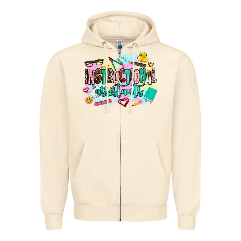 Instructional Assistant's Zipper Hoodie by AdoDesignShop | Teevron