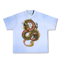 Grape Ice green and yellow dragon Urban Heavy Tee - RanaPortraitStore