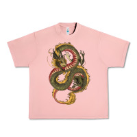 Salmon green and yellow dragon Urban Heavy Tee - RanaPortraitStore