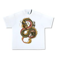 White green and yellow dragon Urban Heavy Tee - RanaPortraitStore