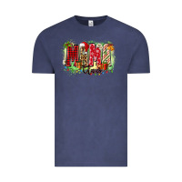 Vintage Denim mama claus Vintage Tee - Zillion Design Studio