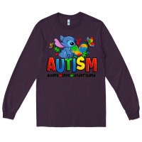 Plum autism stitch accept love understand Long Sleeve Tee - Zillion Design Studio